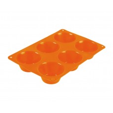 Форма для выпечки TalleR TR-66216, 6 маффинов оранжевая
